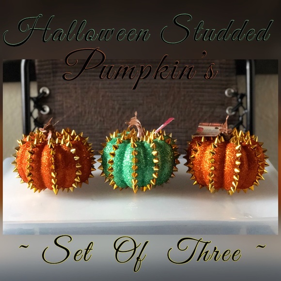 Other - 🆕STUDDED FALL PUMPKIN DECORATION SET🆕
